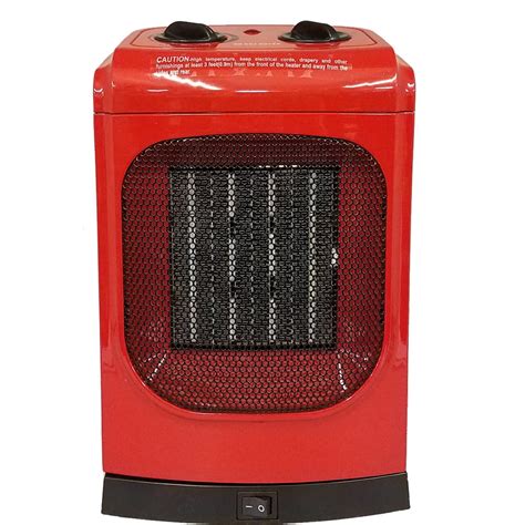 kul 1500 watt red ceramic fan heater model 369927